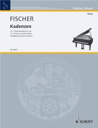 Fischer Cadenzas To Mozarts Pf Concertos Piano Sheet Music Songbook