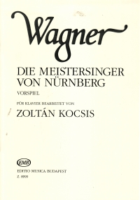 Wagner Die Meistersinger Overture Piano Solo Sheet Music Songbook