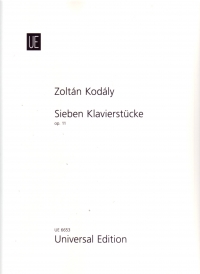Kodaly 7 Klavierstucke Op11 Piano Sheet Music Songbook