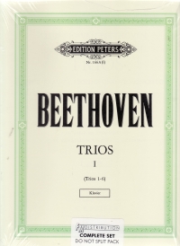 Beethoven Complete Piano Trios Vol 1 Part 1 Sheet Music Songbook