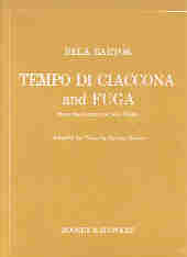 Bartok Tempo Di Ciaccona E Fuga Piano Sheet Music Songbook
