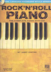Rock N Roll Piano Vinter Book & Cd Sheet Music Songbook