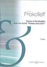 Prokofiev Dance Of The Knights (romeo & Juliet) Pf Sheet Music Songbook