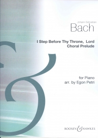 Bach I Step Before Thy Throne O Lord Piano Solo Sheet Music Songbook