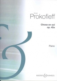 Prokofiev Chose En Soi Op45a Piano Sheet Music Songbook