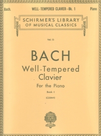 Bach Well Tempered Clavier Book 1 Piano Sheet Music Songbook