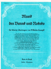Bach Befiehl Du Deine Wege Piano Sheet Music Songbook