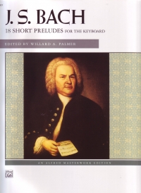 Bach Preludes (18 Short) Palmer Piano Sheet Music Songbook