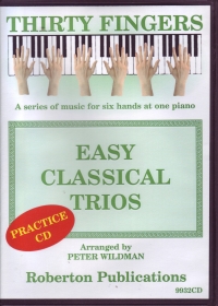Easy Classical Trios Thirty Fingers Practice Cd Sheet Music Songbook