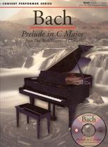 Bach Prelude In C Concert Performer Book/cd Sheet Music Songbook