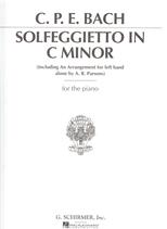 Bach Cpe Solfeggietto Cmin (2 Versions) Parsons Sheet Music Songbook