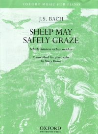 Bach Sheep May Safely Graze Howe Piano Solo Sheet Music Songbook