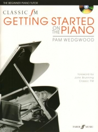 Classic Fm Getting Started On The Piano Book & Cd Sheet Music Songbook