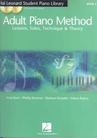 Adult Piano Method Book 2 + Cd Student Piano Lib Sheet Music Songbook