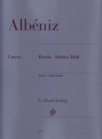 Albeniz Iberia Third Book Gertsch Piano Sheet Music Songbook