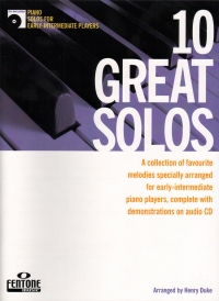 10 Great Solos Piano Duke Book & Cd Sheet Music Songbook