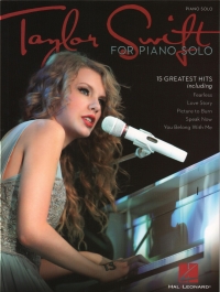 Taylor Swift Piano Solo Sheet Music Songbook