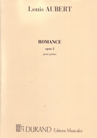 Aubert Romance Op2 Piano Sheet Music Songbook