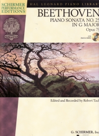 Beethoven Piano Sonata No 25 G Op79 + Cd Sheet Music Songbook