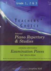 Teachers Choice Repertory Studies Exams13-14 Gr1-3 Sheet Music Songbook
