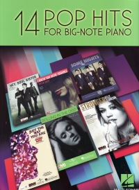 14 Pop Hits For Big Note Piano Sheet Music Songbook