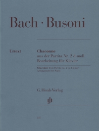 Bach Busoni Chaconne From Partita No 2 Dmin Piano Sheet Music Songbook
