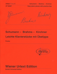 Schumann Brahms Kirchner Easy Piano Pieces + Tips Sheet Music Songbook