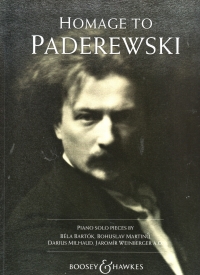 Hommage To Paderewski Piano Sheet Music Songbook