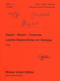 Haydn Mozart Cimarosa Easy Piano Pieces + Tips Sheet Music Songbook