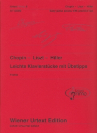 Chopin Liszt Hiller Easy Piano Pieces + Tips Sheet Music Songbook
