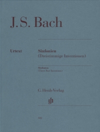 Bach Sinfonias 3 Part Inventions Scheideler Piano Sheet Music Songbook