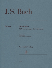 Bach Sinfonias 3 Part Inventions Piano Revised Sheet Music Songbook
