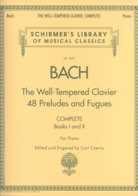 Bach Well Tempered Clavier Complete Czerny Piano Sheet Music Songbook