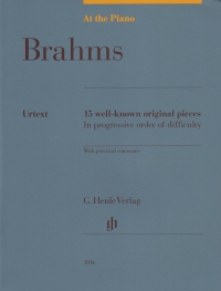 At The Piano: Brahms 15 Well Known Pieces Sheet Music Songbook