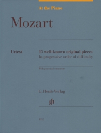 At The Piano: Mozart 15 Well Known Pieces Sheet Music Songbook