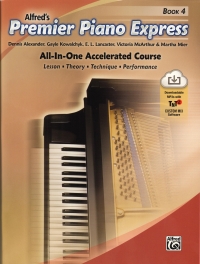 Alfred Premier Piano Express Book 4 + Online Sheet Music Songbook