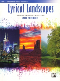 Lyrical Landscapes Book 1 Springer Piano Sheet Music Songbook