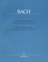 Bach Suites Partitas Sonatas Transcribed Harpsicho Sheet Music Songbook