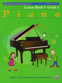 Alfred Basic Graded Piano Course Lesson 3 Grade 1 Sheet Music Songbook