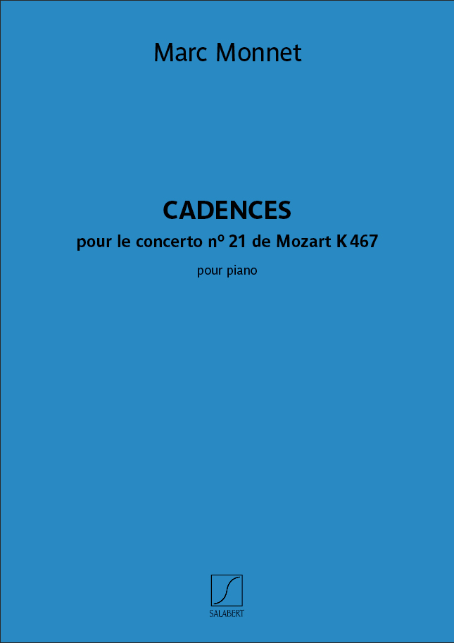 Monnet Cadences Du Concerto N 21 De Mozart K 467 Sheet Music Songbook
