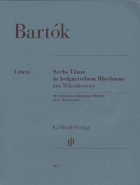 Bartok Six Dances In Bulgarian Rhythm Mikrokosmos Sheet Music Songbook