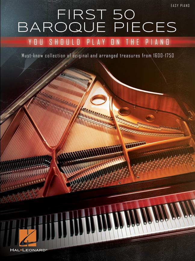 First 50 Baroque Pieces You Should Play On Piano Sheet Music Songbook