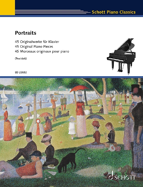 Portraits 45 Original Piano Pieces Ed. Twelsiek Sheet Music Songbook