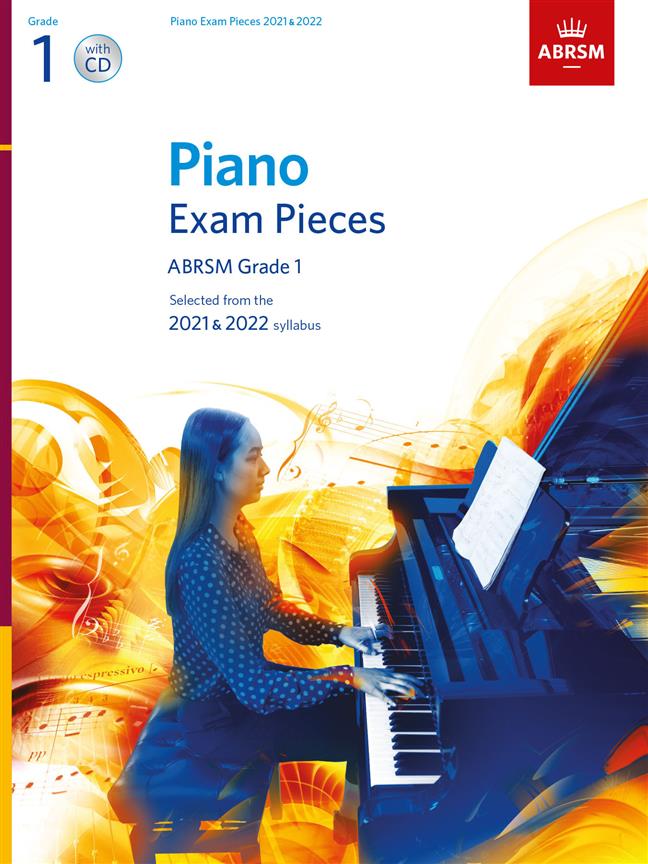Piano Exams 2021-2022 Grade 1 + Cd Abrsm Sheet Music Songbook