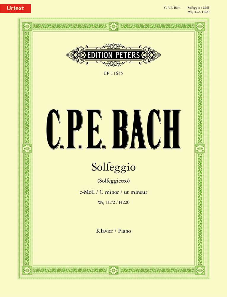 Bach Cpe Solfeggio (solfeggietto) Piano Sheet Music Songbook