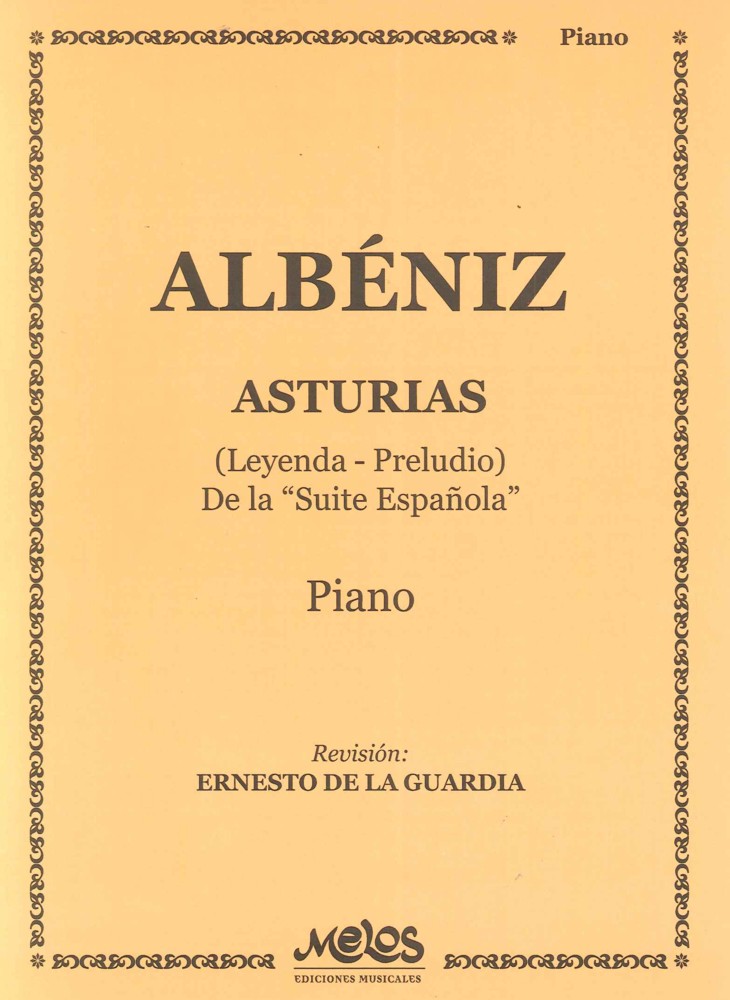 Albeniz Asturias Leyenda - Preludio Piano Solo Sheet Music Songbook