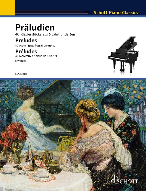Preludes 40 Piano Pieces From 5 Centuries Twelsiek Sheet Music Songbook