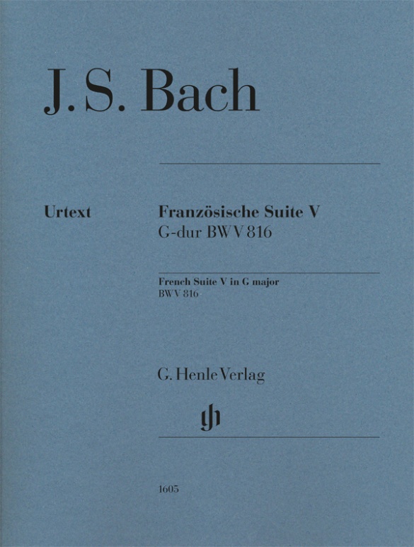 Bach French Suite V Bwv 816 Piano Sheet Music Songbook