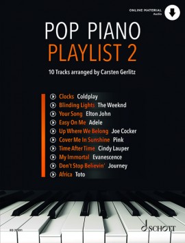 Pop Piano Playlist 2 Book & Online Sheet Music Songbook