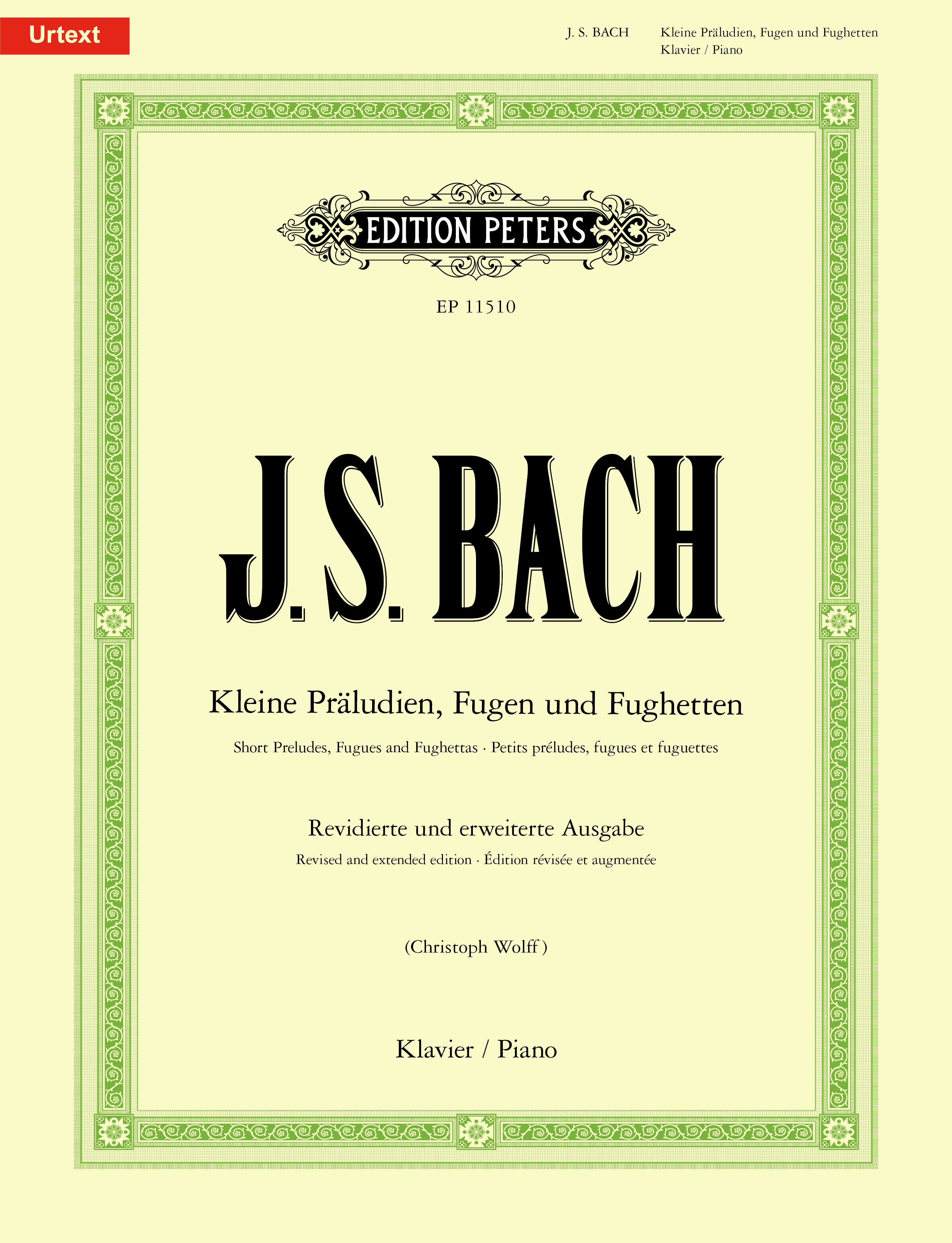 Bach Short Preludes, Fugues And Fughettas Piano Sheet Music Songbook